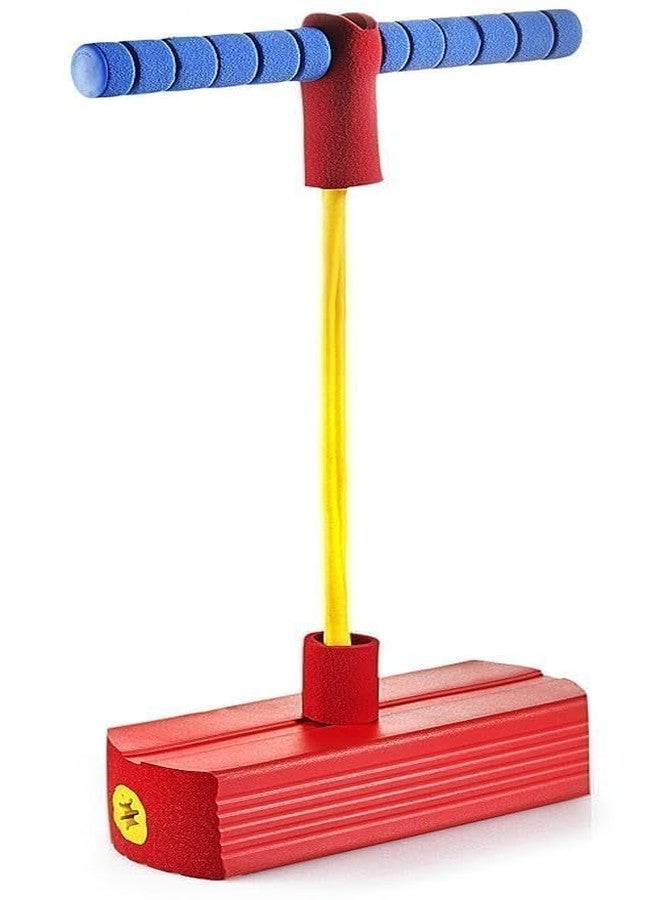 TECH LOGO ELECTRONICS Pogo Stick Toys Kids Cool Toys for Autistic Fun Sports Games Durable Foam Bungee Jumping Stick Pogo Jump Makes Pop Sound Improves Balance, Bouncing Toy (Multi Colour) - Image 1
